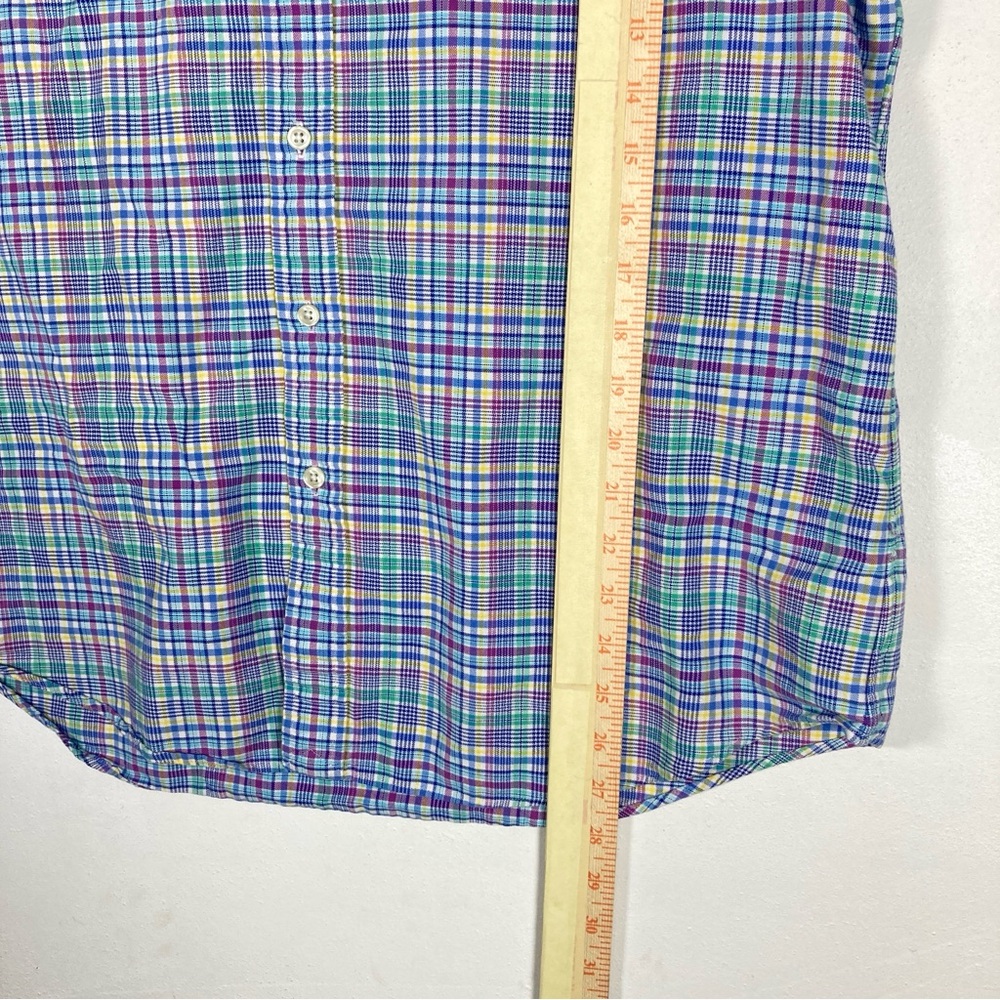 Polo Ralph Lauren Classic Fit Oxford Button Down Shirt Plaid Colorful Mens L - Picture 8 of 16